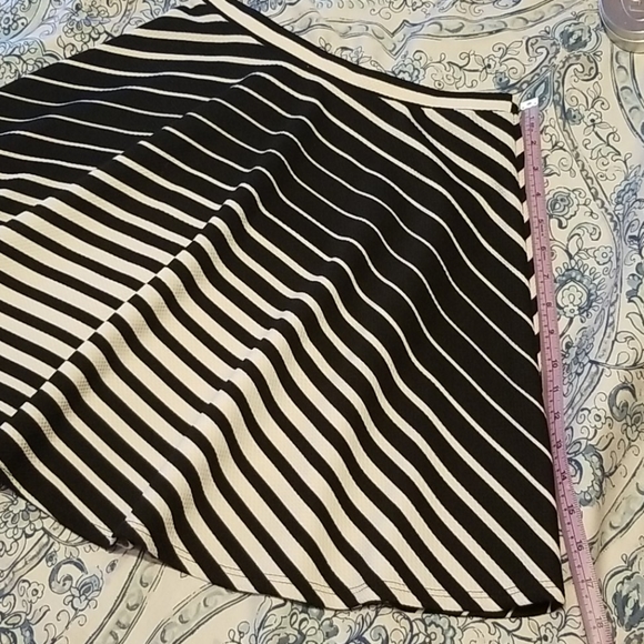 Black and white stripped circle skirt *HOST PICK* - Picture 3 of 4